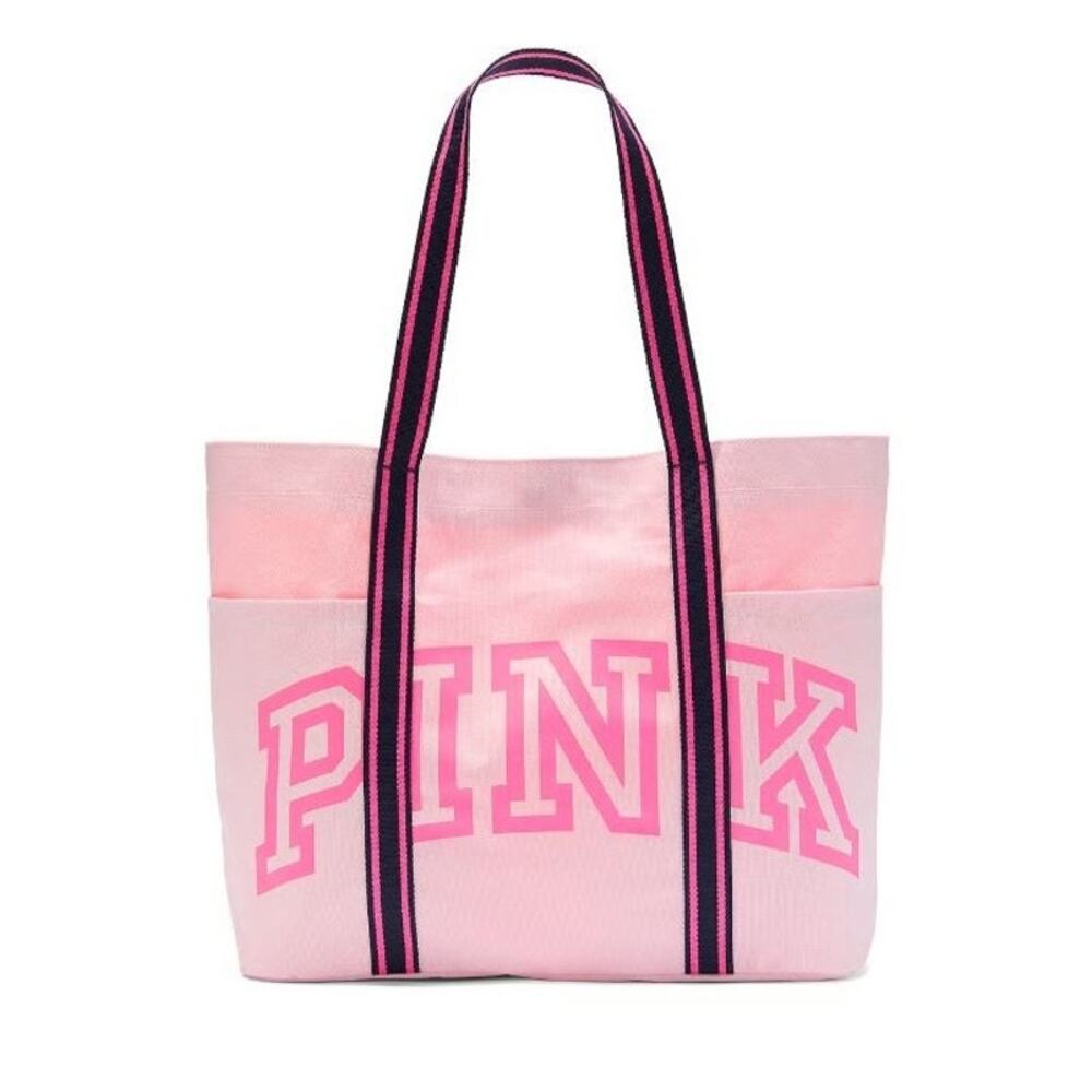 Victoria's Secret PINK Large Pocket Shoulder Tote Bag - 2 Huge Outer Pockets
